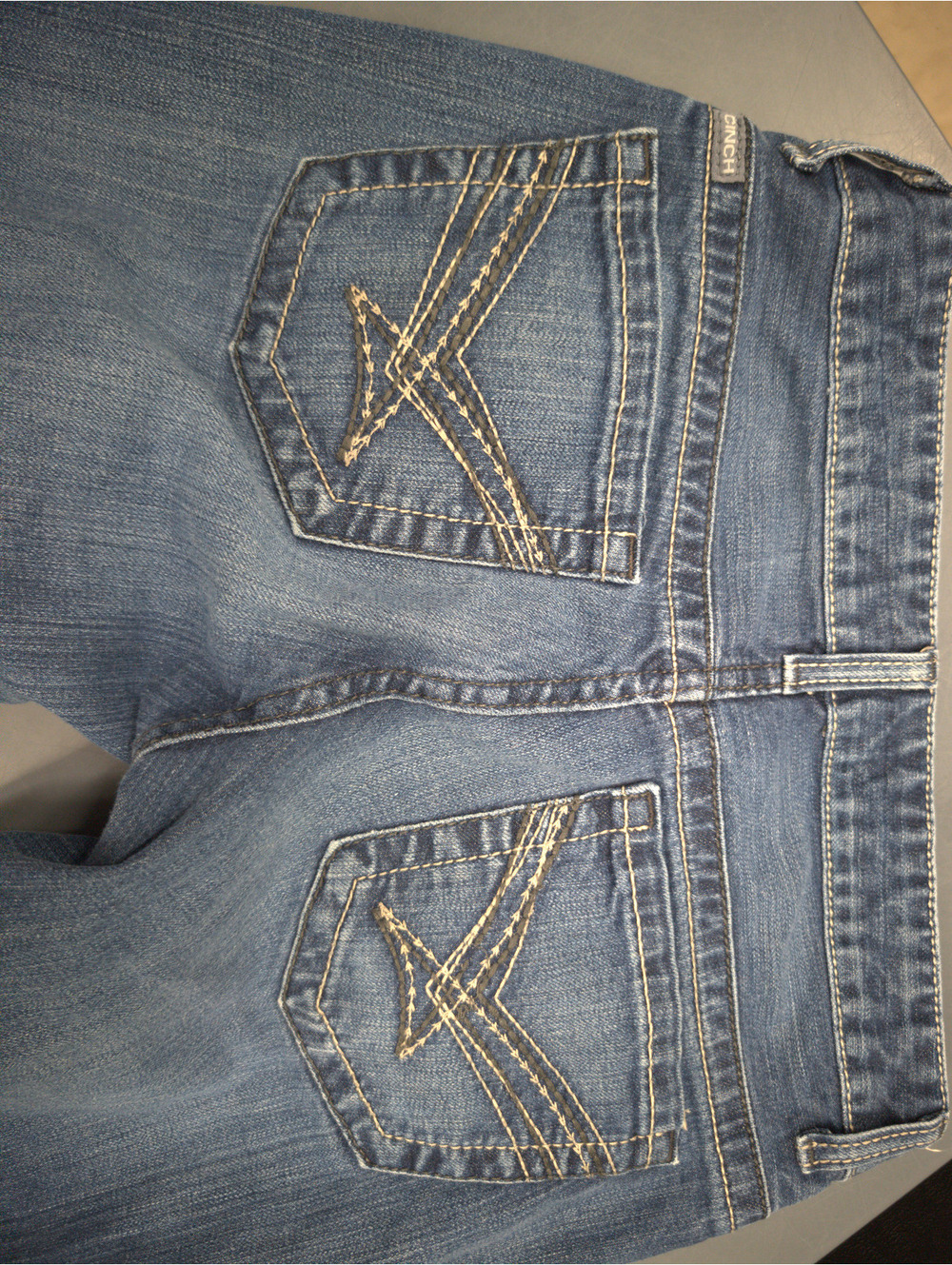 Ada Cinch Women's Light Blue Denim Jeans with Embroidered Back Pockets - Picture 4 of 4